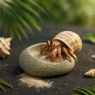 Hermit Crab Terrarium Water Bowl | Natural River Stone Dish | Saltwater/Freshwater Feeder | Mini Reptile Bowl Decor