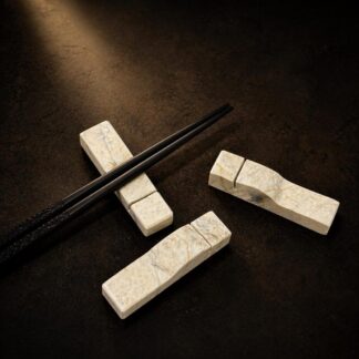 Chopstick Holder Natural Stone, Handmade Utensil Rest, Knife Fork Rest, Minimalist Table Decor, Unique Stone Chopstick Rest